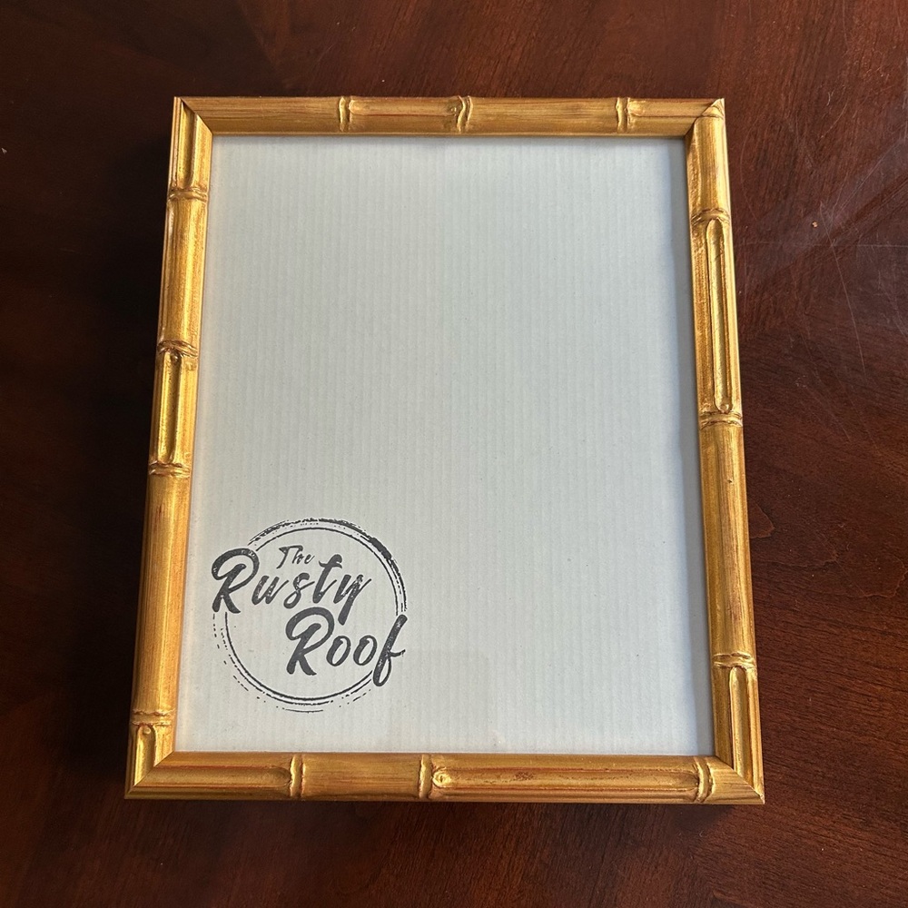 The Rusty Roof Gold Bamboo 8x10” Picture Frame